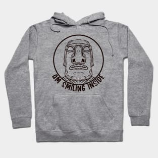 Smiling Moai Lineal Hoodie